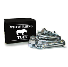 White Rhino Zinc Plated Flange Bolt Set