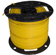 Yellow CCS Tracer Wire, 10 AWG, PE30