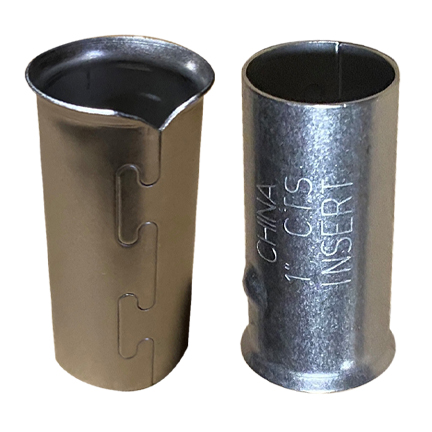 Stainless steel pipe inserts