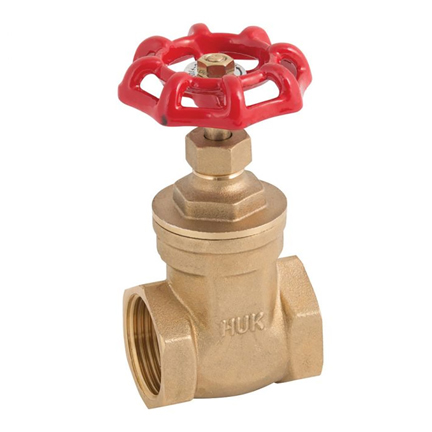 Lead-free brass gate valve